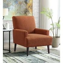 Picket House Furnishings May Chair in 8077 Boucle Orange & Espresso