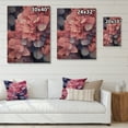 thumbnail image 4 of Designart "Blooms of Hydrangea in Pink and Blue II" Floral Print on Natural Pine Wood, 4 of 5