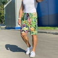 thumbnail image 6 of Sikiie Watercolor Blooming Cactus Mens Pajama Shorts, Lightweight Lounge Pant with Pockets Soft Sleep Pj Shorts for Men3X-Large, 6 of 6