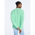 thumbnail image 4 of Scoop Women’s V Neck Sweater Cardigan, Midweight, Sizes XS-4X, 4 of 6
