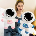 thumbnail image 2 of Spaceman Plush Doll Elastic Cartoon Space Astronaut Stuffed Rag Toy Soft Cushion Gift for Kids Girls 25/40cm, 2 of 3