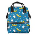 thumbnail image 1 of Disketp Cartoon Goose Mochila de Pañales de Gran Capacidad con Múltiples Bolsillos, Mochila de Viaje Multifuncional para Bebé, Unisex, Moderna y Resistente, 1 of 6