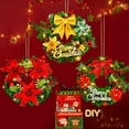 thumbnail image 3 of LINLIN Christmas Wreath, 20CM Artificial Christmas Wreath with Led Lights for Door Wall Window Fireplace Christmas Decoration, 3 of 5