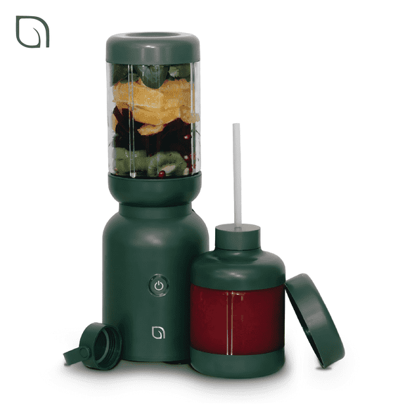 Willow Kitchen Eco Series Warrior Single-Serve Portable Blender for Smoothies with Travel Lid, 1L Personal Blender, 600W, Black