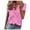 Pink, variant on Akafmk Plus Size Womens Summer Tops,Short Sleeve Tops for Women,Fashion Ruffle Neckline Shirt Cute V Neck Solid Trendy Tunic Casual Blouses