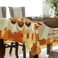 thumbnail image 3 of Coolnut Thanksgiving Turkey Tablecloth, Waterproof Washable Polyester Square Table Cover, Durable Tablecloth for Kitchen Dining Table Party Decor, 60"X 90", 3 of 7