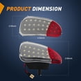 thumbnail image 2 of Nilight 2PCS LED Interior Door Panel Light Courtesy Warning Lights White Red Plug and Play Compatible with Ford F-150 1997-2003 F-250 Lobo1997-1999 F-150 SVT 1999-2022 Heritage 2004, 2 of 7