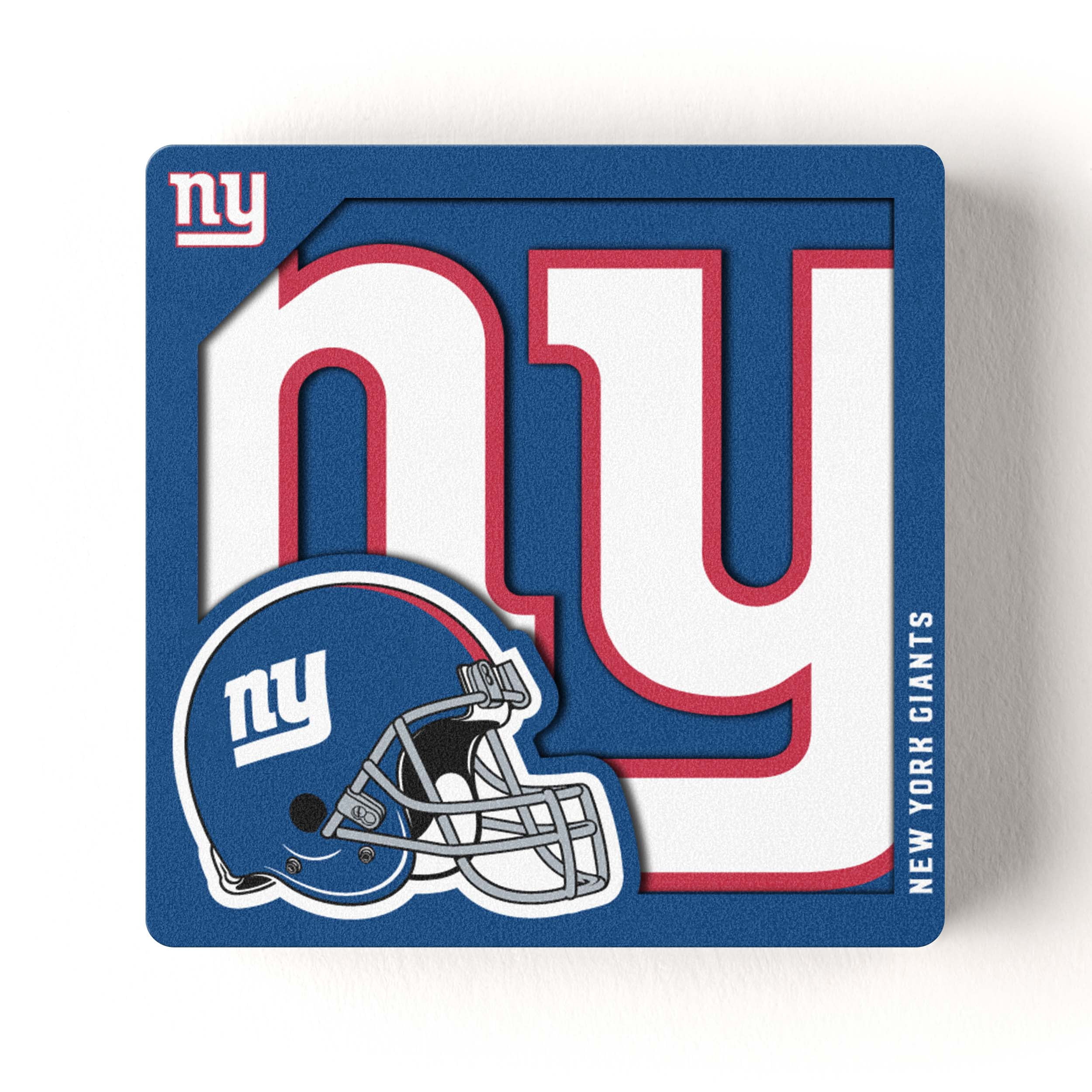 YouTheFan NFL New York Giants 3D Logo Series Magnet