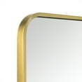 thumbnail image 5 of 20x28'' Gold Mirrors for Bathroom, Gold Bathroom Vanity Mirror, Rounded Rectangle Mirror, Stainless Steel Anti-Rust Tube Metal Frame Wall Mounted Mirror, Vertically/Horizontal Hanging, 5 of 11