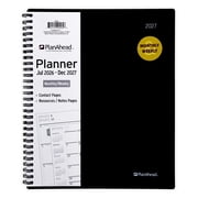PlanAhead Home Office Monthly Weekly Planner, Large 9" x 11", 18-Month: Jul 2026-Dec 2027