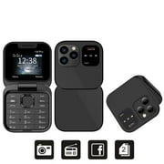 Broisae i16pro Mini Flip 2G GMS Mobile Phone 1.77 '' Screen 2 SIM Camera Flashlight Blacklist Speed Dial Magic Voice FM Radio Foldable Cellphone