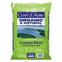 Coast of Maine Quoddy Blend Organic and Natural Compost Blend with Lobster and Crab, Improves and Revitilizes Soil, 1 cu ft