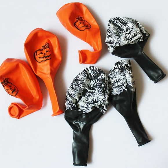 Maoww 10 Pcs/5 Pcs Ballons Citrouille/araignée Halloween Élastiques en Latex Décorations de Fête