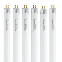 21 Inch F13T5/WW Fluorescent Light Bulb, 13 Watt 3000K Warm White Replacement Tube, G5, 6 Pack