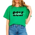 thumbnail image 3 of Trendy Golf Mom Shirt for Women Girly Cute Script Golf Mom Supporter Tee Vintage Green shirt Adult Large, 3 of 4