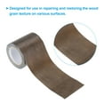 thumbnail image 3 of Leather Repair Tape 2.2"X15', 3 Pack Self Adhesive Realistic Leather Textured Patch, Dark Brown, 3 of 5
