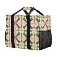 thumbnail image 5 of FORMRS Tote Bag for Women Large Capacity Canvas Travel Foldable Carry On Shopping Handbag, Pink Symmetrical Stars, 5 of 8