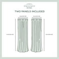 thumbnail image 4 of Exclusive Home Rideaux Intérieur/extérieur Solide Cabana Oeillet Haut Rideau Panneau Paire, 54x96, Blanc Hiver, 2 Comte, 4 of 8