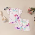 thumbnail image 2 of Baby Girl Clothes Toddler Baby Girls Summer Outfits Daisy Ruffle Short Sleeve T-Shirts Tops Floral Shorts 2Pcs Clothes Set, 2 of 6