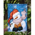 thumbnail image 3 of Carolines Treasures PJC1012GF Gingerbread And Snowflake Snowman Flag Garden Size, 3 of 3