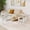 Transparent/white, variant on Euroco Set of 2 Modern Tempered Glass Tea Table ,Tempered Glass Tabletop with MDF Layer,Coffee Table,End Table, Square Table for Living Room, gray/black