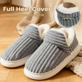 thumbnail image 5 of Drecage Womens Fuzzy Slippers Mens, Fleece Lined House Slipper for Ladies, Extra Plush Warm Indoor Outdoor Slippers with Heel Cover & Anti-slip Sole, Cozy Memory Foam Home Shoes, 5 of 11