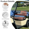 thumbnail image 6 of Yuyamidu Retro American Flag Golf Cart Seat Covers 4th of July Club Car Backrest Bottom Seat Cover Patriotic Golf Cart Seat Protector 2 Pack Golf Cart Accessories, 6 of 7