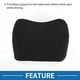 thumbnail image 3 of Almohada Lumbar para Asiento de Automóvil Transpirable de Bargains Únicos Soporte de Espuma Viscoelástica Diseño Ergonómico 29x43x10.5cm Negro 1 Pc, 3 of 6