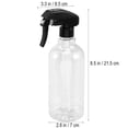 thumbnail image 4 of 5 botellas de plástico portátil de 16.9 fl oz, atomizador de humedad para maquillaje, pulverizador de niebla fina, herramientas de peluquería (transparente, tapa negra para estilo aleatorio), 4 of 9