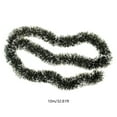 thumbnail image 3 of 33FT Christmas Tinsel Garland,Mardi Gras Tinsel Garland,Metallic Twist Garland Hanging Garland Ornaments,Encrypted Christmas Dark Green Color Pull Flower Ribbon Chiffon Snowflake Decoration, 3 of 8