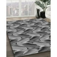 thumbnail image 2 of Ahgly Company Indoor Round Patterned Dark Gray Area Rugs, 6' Round, 2 of 6