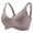 Coffee, variant on Bxsruta Women's Plus Size Seamless Push Up Sports Bra Wirefree Breathable for Yoga with Back Support Straps