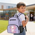 thumbnail image 4 of Jeiento Axolotl 13.5 Inch Preschool Bookbag, Toddler Shoulder Bag, Dual Carry Practical Kids Bag for Daily School Play Gathering, 4 of 7