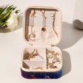 thumbnail image 6 of Galactic Space Travel Portable Square Jewelry Box Organizing Rings Earrings Necklaces Bracelets for Girls Women, 6 of 6