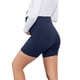 thumbnail image 5 of ShomPort Women's Maternity Yoga Shorts Over The Belly Pregnancy Biker Workout Active Seamless Shorts Under Dress, 5 of 5