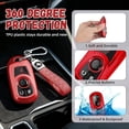 thumbnail image 5 of Key Fob Cover Compatible with Fit for Buick Envista Enclave Encore GX Verano Regal Lacrosse Keychain Case Holder Protector,Red, 5 of 6