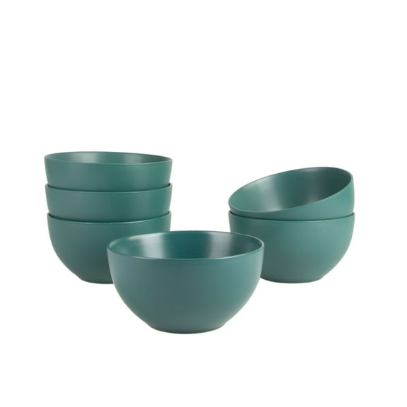 10 Strawberry Street Wazee Matte Cereal Bowl, Midnight Blue, Set of 6