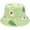 Green, variant on CoCopeaunts Double-Sided Bucket Hats for Women Avocado Cherry Fruit Summer Sun Protection Foldable Fisherman Hat for Men