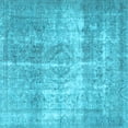 thumbnail image 1 of Ahgly Company Indoor Square Persian Light Blue Traditional Area Rugs, 7' Square, 1 of 4