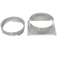 thumbnail image 1 of 1 Set Air Conditioning Body Interface Exhaust Duct Pipe Connector Round LF Series Square CH Series (White), 1 of 2