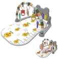 thumbnail image 2 of BINGLI Baby Gym Play Mat for Babies 0-6 Months Tummy Mat Baby Kick and Play Piano Playmat Activity Gym for Baby Boy Girl Toddler Activity Center Baby Floor Play Mat for Baby, 2 of 9
