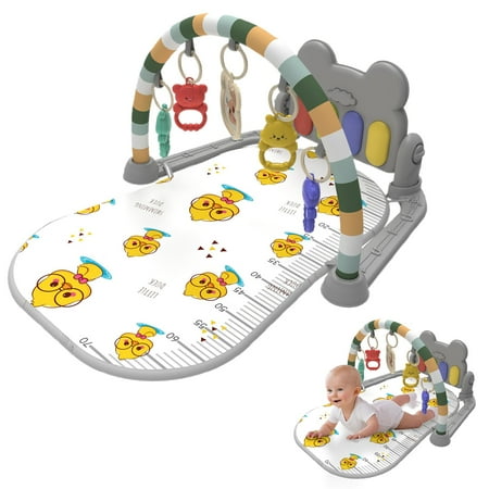 RUIG Baby Gym Play Mat for Babies 0-6 Months Tummy Time Mat Baby Kick and Play Piano Playmat Activity Gym for Baby Boy Girl Toddler Activity Center Baby Floor Play Mat for Baby