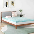 thumbnail image 3 of 2 Inch Gel Memory Foam Mattress Topper, Ventilated Foam Bed Topper, Comfort Body Support & Pressure Relief, CertiPUR-US Certified, Queen Mattress Topper, 3 of 7