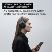 Sony WH-1000XM6/B Best Wireless Noise Canceling Headphones, Black Bundle with Deco Essentials Exclusive CPS 26 Month Protection Pack | Official USA Partner Model