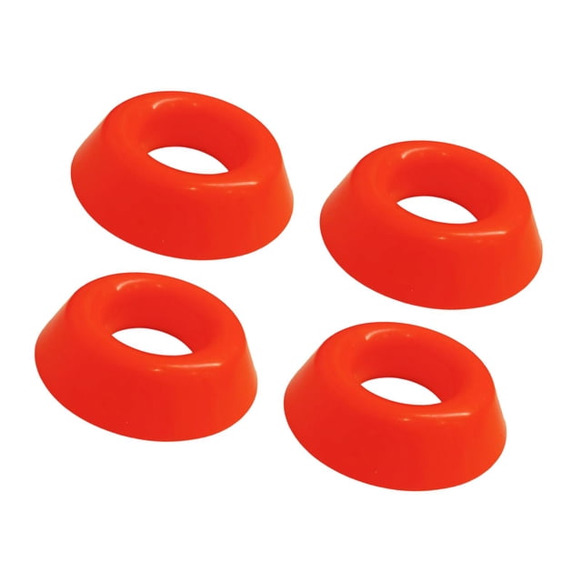 S SERENABLE 4 Pieces Sport Ball Stand Holders Practical Portable Football Storage Holder Orange