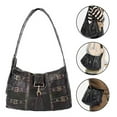 thumbnail image 5 of BLEEUS Women Bag Women Y2k Shoulder Bag Gothic Handbag Locomotive Leather Hobo Bag Shopping Purse Shoulder Bag, 5 of 10