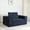 Dark Blue, variant on 3-in-1 Foldable Corduroy Sofa with Pillow, Human Dog Sofa Bed for Adult and Pets, Modern Floor Couch for Living Room Bedroom,Corduroy Fabric,No Assembly Required, Dark Grey