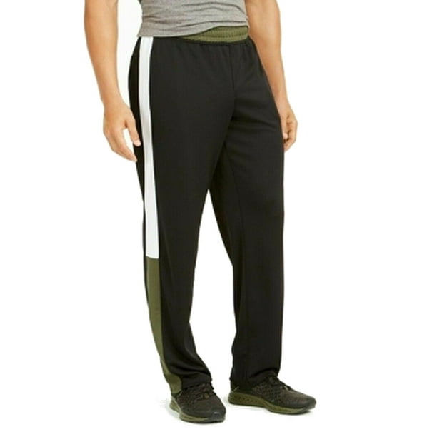 Ideology Men's Colorblocked Track Pants Dark Green Size Large