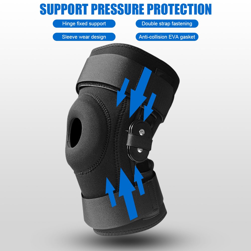 Akoyovwerve Hinged Knee Brace Support Side Patella Stabilizers With