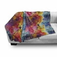 thumbnail image 3 of Colorful Soft Flannel Fleece Throw Blanket, Abstract Modern Art Expression Pattern Vector Illustration Design Artwork Print, Cozy Plush for Indoor and Outdoor Use, 50" x 70", Multicolor, by Ambesonne, 3 of 6